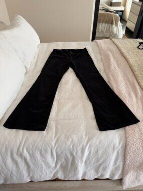 AG Jeans Black Corduroy Pants (Size 32)